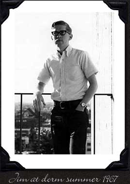 Jim at dorm summer 1967